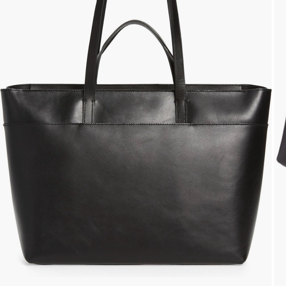 Madewell Zip Top Essential Leather Tote